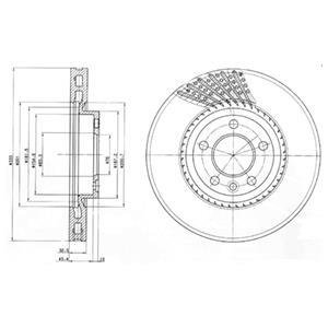 Гальмівний диск Delphi BG9892