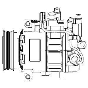 AUDI Компресор кондиціонера A4 B7, A6 C6, Q5 Delphi CS20474