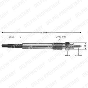Свеча накаливания ZN Delphi HDS367