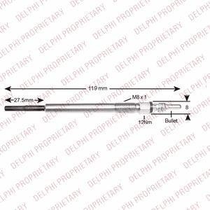 Свічка розжарювання ZN Delphi HDS424