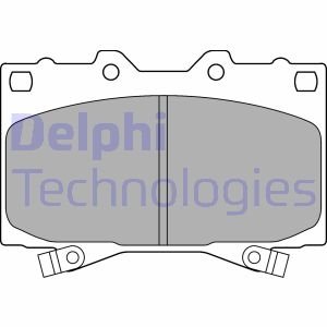 Гальмівні колодки дискові 119mm Delphi LP1308