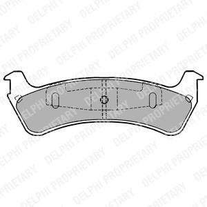 FORD колодки гальмівні дискові задн. Explorer 91-. Delphi LP1635 (фото 1)