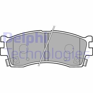 Тормозные колодки дисковые Delphi LP1702