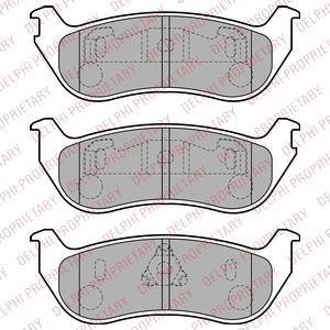 JEEP гальмівні колодки задн. Cherokee 01- Delphi LP1859