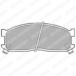 Тормозные колодки дисковые Delphi LP530