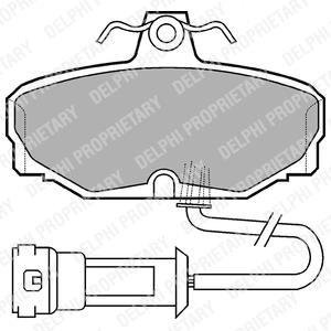 Тормозные колодки дисковые Delphi LP557