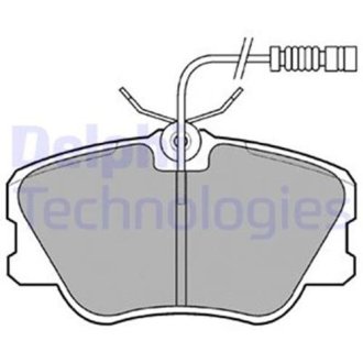 Тормозные колодки дисковые Delphi LP608