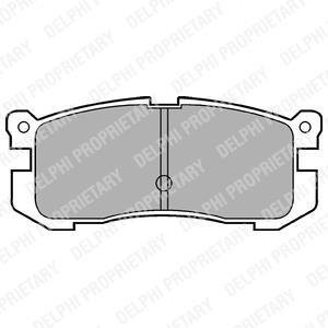Гальмівні колодки, дискові Delphi LP624