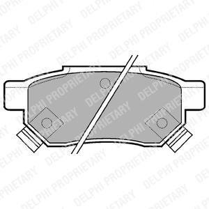 Комплект тормозных колодок, дисковый тормоз Delphi LP625