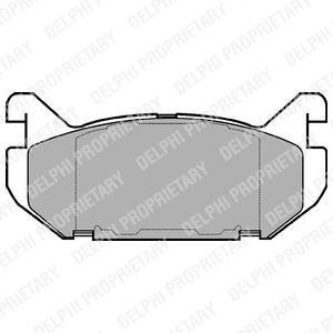 Тормозные колодки дисковые Delphi LP802