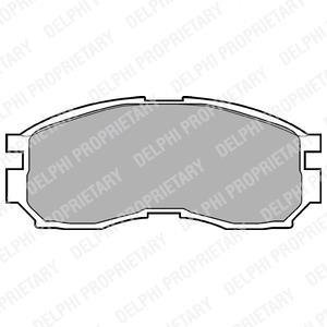 Тормозные колодки дисковые Delphi LP803