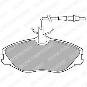 Тормозные колодки дисковые Delphi LP986