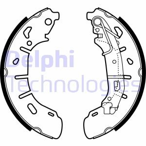 Тормозные колодки барабанные Delphi LS2050