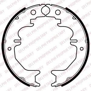 Гальмівні колодки, барабанні Delphi LS2053