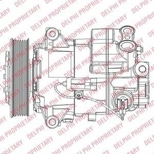 OPEL компресор кондиціонера ASTRA J Sports Tourer, INSIGNIA A 08- Delphi TSP0155948