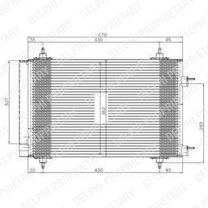 Радиатор кондиционера Delphi TSP0225549