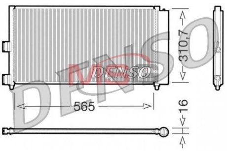 Радиатор кондиционера DENSO DCN09070