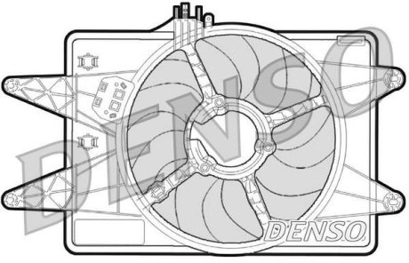 Вентилятор радиатора DENSO DER09024