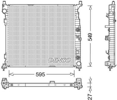 Радиатор охлаждения DENSO DRM17055