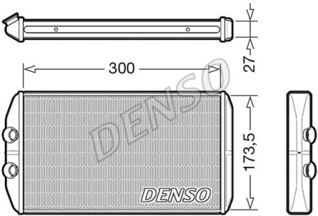 Радиатор обогревателя DENSO DRR12008