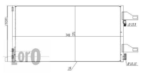 Радиатор кондиционера Citroen Jumper/Peugeot Boxer/Fiat Ducato 2.0-3.D 06- DEPO 009-016-0004