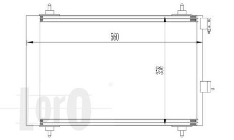 Радиатор кондиционера Berlingo/Partner 1,1/1,4/1.6HDI/1,9D 98- DEPO 009-016-0009