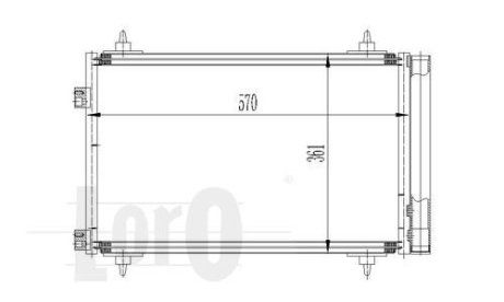 Радиатор кондиционера Berlingo/Peugeot Partner 1.6i 08-18 DEPO 009-016-0015