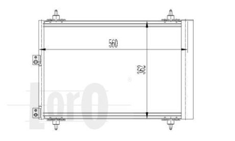 Радіатор кондиціонера Berlingo/Partner 1.6HDI 05- DEPO 009-016-0017