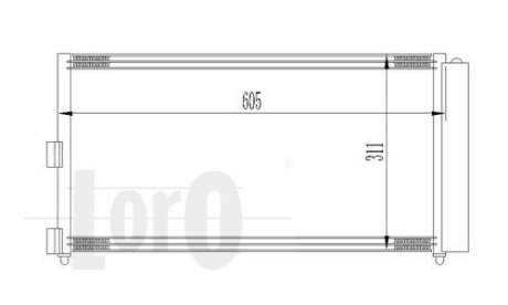 Радиатор кондиционера Doblo 1.3/1.9 JTD/D Multijet 03- DEPO 016-016-0016