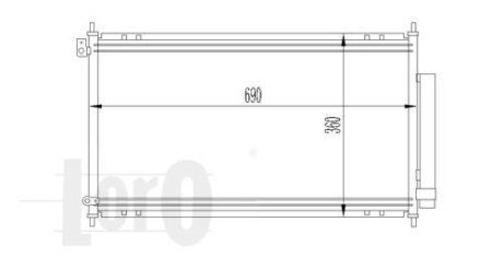 Радіатор кондиціонера Accord VII 2.0/2.4 03-08 DEPO 018-016-0014