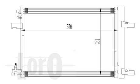 Радіатор кондиціонера Astra J/Zafira 1.4-1.08 09- DEPO 037-016-0032 (фото 1)