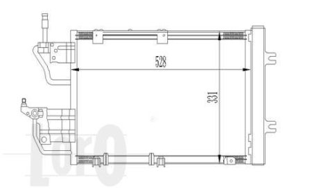 Радіатор кондиціонера Astra H 1.3/1.7/1.9 CDTI 05- DEPO 037-016-0035 (фото 1)