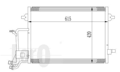 Радиатор кондиционера SKODA Octavia 05- DEPO 053-016-0013