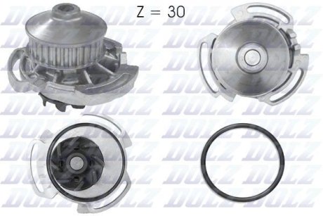 Водяной насос Cordoba/Golf II/III/Jetta/Polo 1.0/1.3/1.4 -99 DOLZ A164