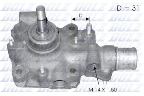 Насос системи охолодження DOLZ B114