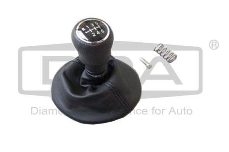 Ручка КПП с пыльником черный 6 ступ VW T5 (03-15) DPA 77111239102