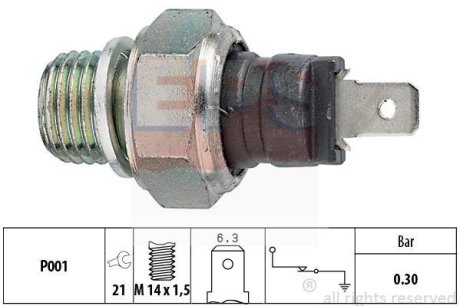 Датчик давления масла 0,3 bar Fiat Ducato/VW LT 28-46 97- EPS 1.800.000