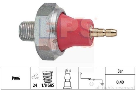 Датчик давления масла Honda Accord 00-/Nissan Sunny 82-/Opel Vectra B 95-/Rover 400 90- EPS 1.800.015