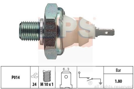 Датчик давления масла Audi/VW 1,8 bar EPS 1.800.045