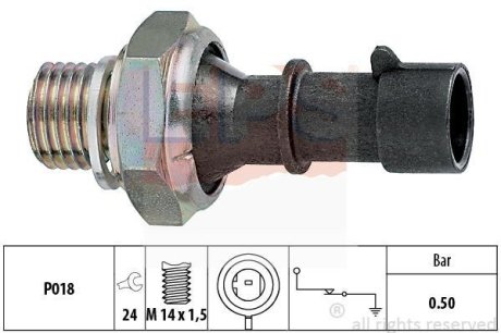 Датчик давления масла Lanos, Aveo,Lacetti EPS 1.800.069