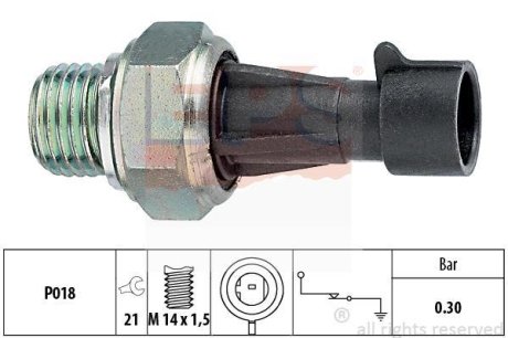 Датчик давления масла Citroen Jumper 2.8HDi 99-06 /Fiat Doblo 1.6/1.9D 01- /Opel Astra H 1.9CDTI/Renault Master II 2.5D/2.8dTi 98-01 EPS 1.800.096