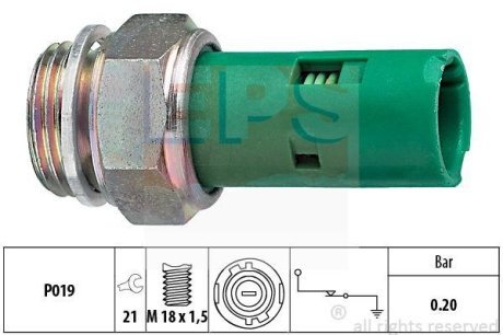 Датчик давления масла Renault Clio I (B/C57) 01 EPS 1.800.110