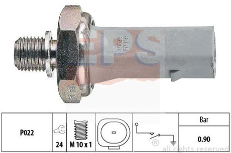 Датчик давления масла VW Caddy 1.9D 95-04/Golf IV/Passat B5/B6 3.2FSI /Touareg 3.0TDI 07-/T5 2.5TDI EPS 1.800.134