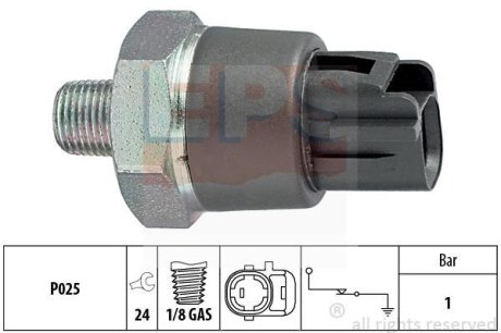 Датчик давления масла Mitsubishi Galant 2.4 03- /Mazda 2 1.5 14- /Mazda 3 1.5/2.0 13- /Mazda 6 2.0/CX-5 EPS 1.800.188