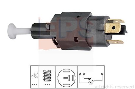 Выключатель тормозного фонаря Opel Astra F/G 1.4-2.2 91-05 Opel Vectra A 1.4-2.5 88-95 EPS 1.810.082