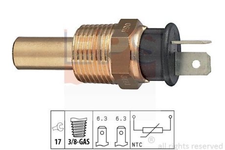 Датчик температуры охлажд. Hyundai Pony/ Mitsubishi Galant/Lancer Kombi 4WD 1.8I 86- EPS 1.830.228