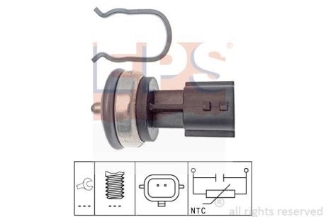 Датчик темпер.охлажд.жидкости Dacia 1.3TCe/1.5dCi/Nissan 1.3TCe/1.5dCi/2.0dCi/Renault 1.2TCe/1.3TCe/1.9dCi/2.0dCi EPS 1.830.337