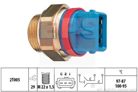 Термовыключатель вентилятора радиатора EPS 1850631