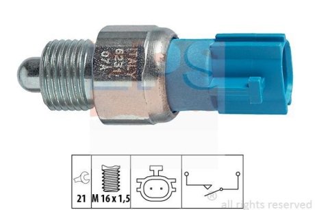 Датчик заднего хода (на замыкание) Nissan Almera, Micra, Primera, X-Trail/ Renault Megane II, Scenic II -07 EPS 1.860.231