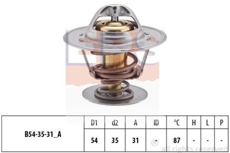 Термостат 87C VW 1.3-1.9D/TD/B EPS 1.880.223S